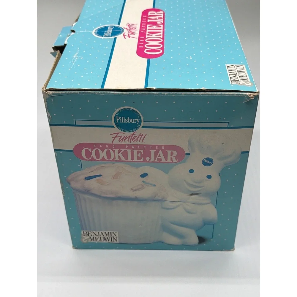 Pillsbury Funfetti Cookie Jar Hand Painted Benjamin‎ Medwin 1992 Ceramic Cupcake